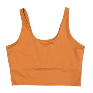 Splits59 Airweight Crop Tank Top Womens Large Burnt Orange Scoop Neck RN 123660‎